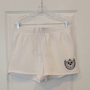 Pink Victoria’s Secret Ivy Fleece High Rise Sweat Plus Shorts XXL White VS New